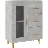 vidaXL Sideboard Betongrau 69,5x34x90 cm Holzwerkstoff