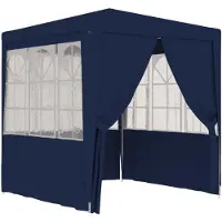 vidaXL Profi-Partyzelt mit Seitenwänden 2,5x2,5 m Blau 90 g/m²