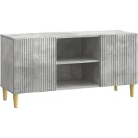 vidaXL TV-Schränk 102 x 34,5 x 50 cm Betongrau Holzwerkstoff