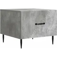 vidaXL Couchtisch Betongrau 49 x 50 x 40 cm Holzwerkstoff