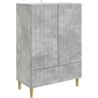 vidaXL Sideboard Betongrau 66 x 34,5 x 95 cm Holzwerkstoff
