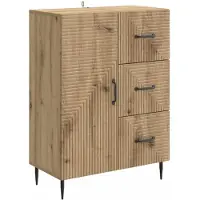 vidaXL Sideboard Artisan-Eiche 66 x 34,5 x 89,5 cm Holzwerkstoff