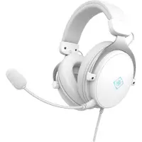 Deltaco Headset Gaming Proteinleder,3,5-mm-Anschluss weiss