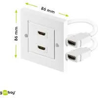 Goobay HDMI Wanddosenadapter