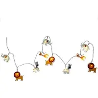 MARELIDA LED Lichterkette ZOO - 10 leuchtende Tiere - Batteriebetrieb - Timer L: 0,9m - für Innen