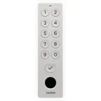 Tedee Keypad Pro Zahlentastatur inklusive Fingerprint Zutrittskontrolle, 125x33x23,5mm, weiß