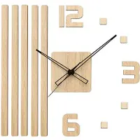 Prim Wanduhr Completely Silent Holz Hellbraun 450 x 400 mm