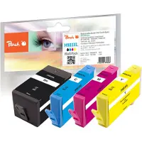 Peach PI300-864, Hohe (XL-) Ausbeute, Schwarz, Cyan, Magenta, Gelb, 25 ml, 12 ml, 4 Stück(e), Multipack