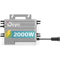 SUNNIVA DEYE Mikro-Wechselrichter 2000 W SUN-M200G4-EU-Q0 für Mini-PV Solaranlage Balkonkraftwerk, IP67 wetterfest, 4 MPPT, WIFI, Micro Inverter