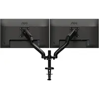 AOC AD110D0 Dual Arm, Klemme /Bolzen, 9 kg, 33 cm (13 Zoll), 68,6 cm (27 Zoll), 100 x 100 mm, Schwarz