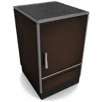 Glutos Küchenherd HH 02 S | braun | Scharnier rechts | 5,5 kW