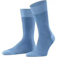Falke Socken "Fine Shadow", Herren, Gr. 41-42, blau (cornflower blau (6554)), Obermaterial: 80% Baumwolle CO. 20% Polyamid PA., Socken Socken