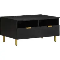 vidaXL Couchtisch Schwarz 80x54x40 cm Holzwerkstoff