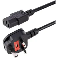 StarTech.com Kaltgerätestecker Stromkabel 3m - C13 auf BS 1363 Netzanschlusskabel