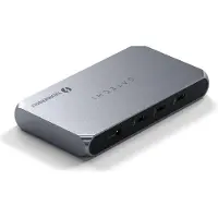 Satechi Thunderbolt 4 Slim Hub Pro - Desktop-Hub für Mac, iPhone, iPad und Windows - Space Grey