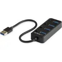 StarTech.com Usb 3 4-port With On/off Switches Hub