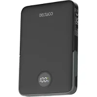 Deltaco Power Bank - 5000 mAh Powerbank - Sort - 5000 mAh