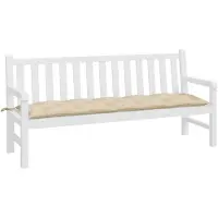 vidaXL Gartenbank-Auflage Beige 180x50x7 cm Oxford-Gewebe