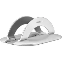 Deltaco Vertical laptop holder, 5 kg, 12-42 mm, 11-17", aluminium