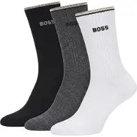 BOSS 3er-Pack Herren Baumwoll-Mid-Calf-Socken 50531597