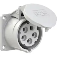 PC Electric 315-1 CEE-Anbausteckdose gerade (70x70mm) 16A 5p 1h IP44/IP54 3151