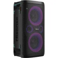 Hisense PARTYSTORM1 Tragbarer Bluetooth-Lautsprecher mit Lichteffekten - 300 W - Schwarz