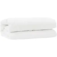 vidaXL Bettdecken Set mit Kissen 2 stk. Weiß Mikrofaser