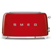 Smeg 4-Scheiben Toaster Rot TSF02RDEU