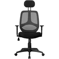 FineBuy Bürostuhl Schwarz Chefsessel Schreibtischstuhl Drehstuhl Bürosessel mit Armlehnen & Kopfstütze 120 kg X-XL