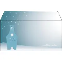 Sigel Briefumschläge Polar Bear, DIN lang, 25 St