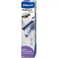 Pelikan Füllhalter o structure P481L, blau Schaft mit Rillenstruktur, ergonomische Soft-Griffzone