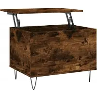 vidaXL Couchtisch Räuchereiche 60x44,5x45 cm Holzwerkstoff