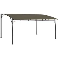 vidaXL Garten-Sonnenschutz 4x3x2,55 m Taupe