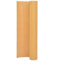 vidaXL Gartenzaun Doppelseitig 90x400 cm Gelb