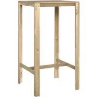 vidaXL Bartisch 60x60x110 cm Imprägniertes Kiefernholz