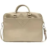 GUESS Torba GUCB15ZPGSTEGD 16" złoty/light gold Triangle 4G