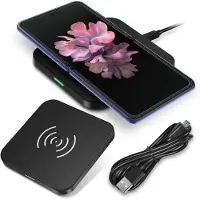 NAmobile QI Wireless Charger Ladegerät für Samsung Galaxy Z Flip Fold 7 / FE 6 5 4 3 Ladestation