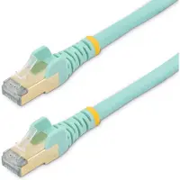 StarTech.com .com Cat6a-Ethernet-Kabel, 5 m, Cat6a, S/UTP (STP), RJ-45, RJ-45, Aqua-Farbe