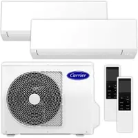 Carrier Multisplit Klimaanlage Set | High Line | Mattweiß | 2,5 kW + 2,5 kW