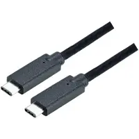 Bachmann 918.190, 0,5 m, USB C, USB C, USB 3.2 Gen 2 (3.1 Gen 2), Schwarz