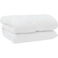 vidaXL Winterbettdecke mit Kissen 3 stk. Weiß Mikrofaser