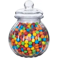 Alessandro Luxus Vorratsglas - Bonbonglas - Glas - mit Deckel - 2,6 Liter - Kekse - Bonbons