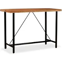 vidaXL Bartisch Akazie Massivholz 150 x 70 x 107 cm