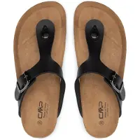 CMP Damen Eco Mymosa Flipflop, Schwarz, 38 EU