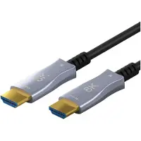 Pro Series 2.1 Optisches Hybrid Ulra High-Speed HDMI-Kabel mit Ethernet (AOC), 100 m, schwarz - Hochge