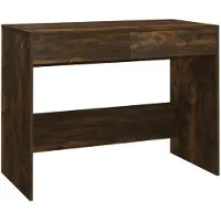 vidaXL Schreibtisch Räuchereiche 101x50x76,5 cm Holzwerkstoff