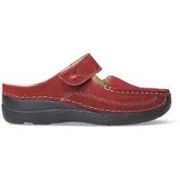 Wolky Clog Roll Slipper 0622713-553, Nubukleder, Rot, Fußbett zum Wechseln 40