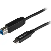 StarTech.com .com 1m USB-B zu USB-C Kabel, USB 10Gbps, Datenkabel, USB 3.2 Gen 2, USB-C-Datenübertragungskabel, 1 m, USB C, USB B, USB 3.2 Gen 2 (3.1 Gen 2), Stecker/Stecker, Schwarz