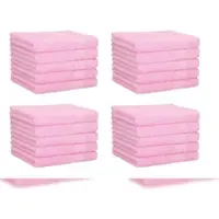 Betz 20 Stück Gästehandtücher PALERMO 100% Baumwolle Größe 30x50 cm Farbe Rosé
