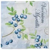Sovie HORECA Serviette Bärbel in blau aus Tissue 40 x 40 cm, 100 Stück - Heidelbeere